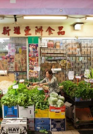 墨尔本Footscray的西贡小市场。
