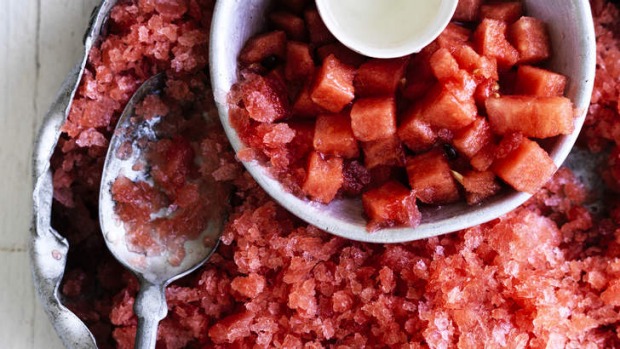 冰冷的待遇:西瓜格兰尼塔(Granita)在炎热的天气中占据了一席之地。