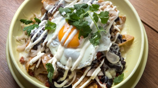 Chilaquiles(早餐玉米片)。
