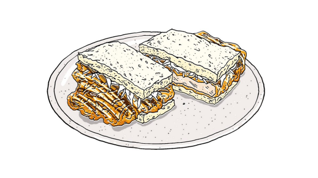 猪肉Katsu Sando,Shobosho,阿德莱德。