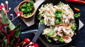 kelly Kwong的大虾炒饭。