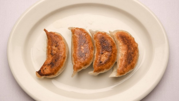 北方的牛肉锅贴。