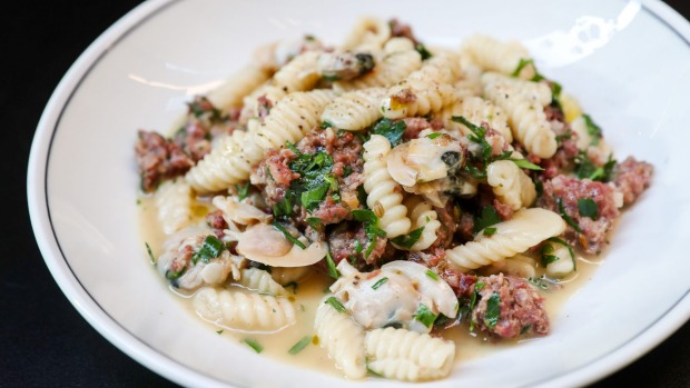 配餐:Cavatelli,猪肉茴香香肠,pipi, 28美元。