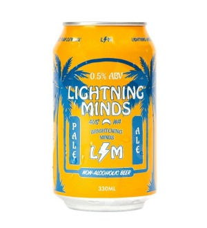 Lightning Minds淡啤酒是一种含酒精0.5%的啤酒,是澳大利亚目前生产的众多无酒精啤酒之一。
