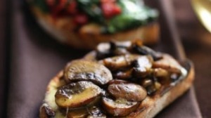 Bruschetta  - 蘑菇和奶酪