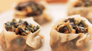素食饺子。