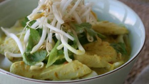 辣鸡laksa用米线。