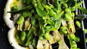 蚕豆，青橄榄和酸奶