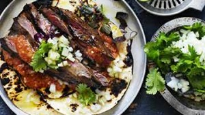 Carne Asada牛肉玉米饼。