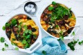 吉尔·杜普利斯的芝士通心粉菜肉馅煎蛋饼。