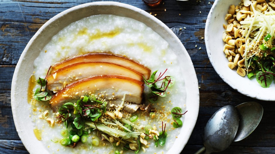 中国舒适的食物：五花肉和大豆。
