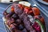 来自新星kebab的混合的辣鱼。