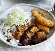 尼尔佩里的猪肉和虾Donbbri。