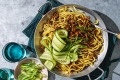 Hoisin Mince和面条。