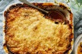 Moussaka与剩余的碎羊肉。