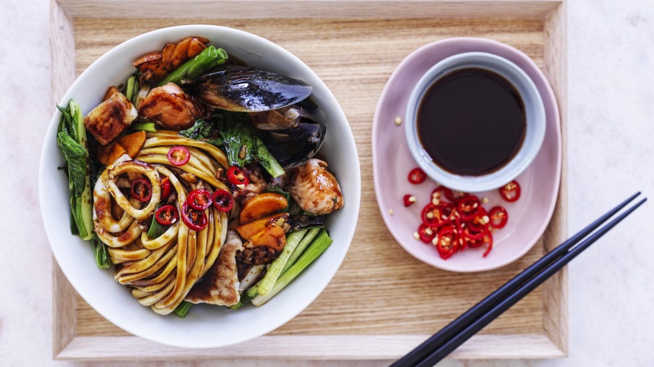 简单的乌冬面。