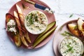 三文鱼,莳萝rillettes。